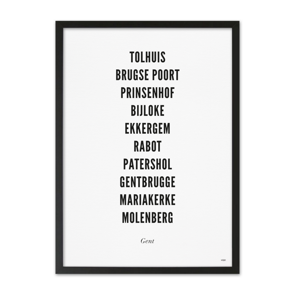Poster of Ghent - City | WIJCK.