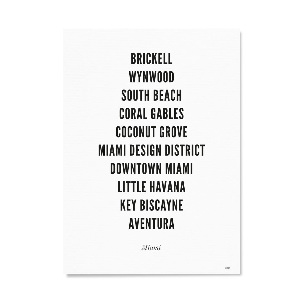 Poster van Miami - Stad | WIJCK. 