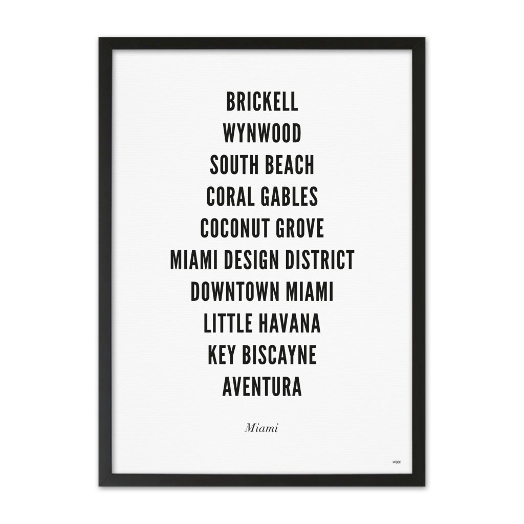 Poster van Miami - Stad | WIJCK. 