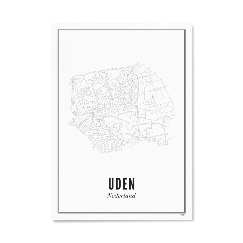 Poster von Uden - Stadt | WIJCK.