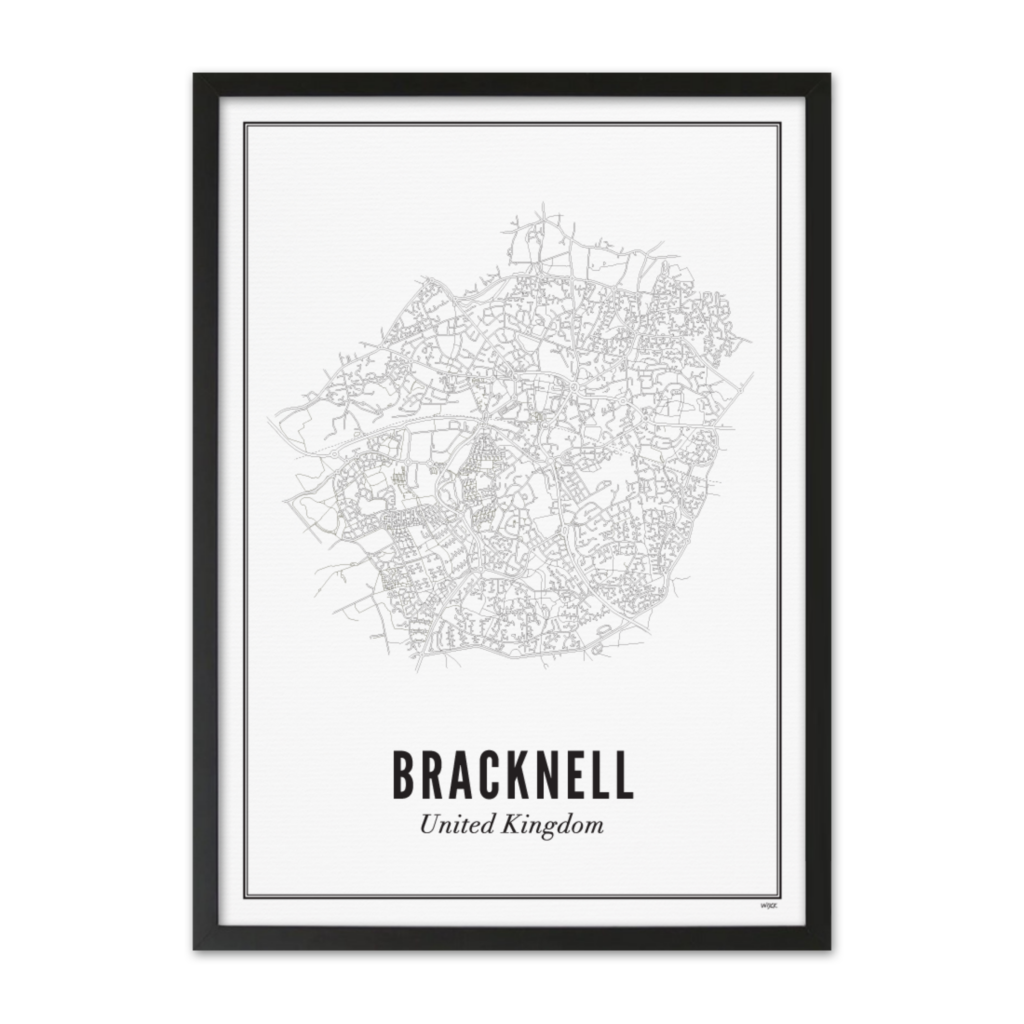 Poster van Bracknell - Stad | WIJCK. 