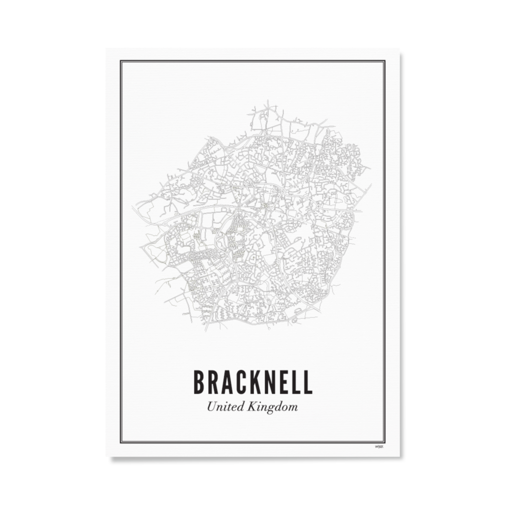 Poster van Bracknell - Stad | WIJCK. 