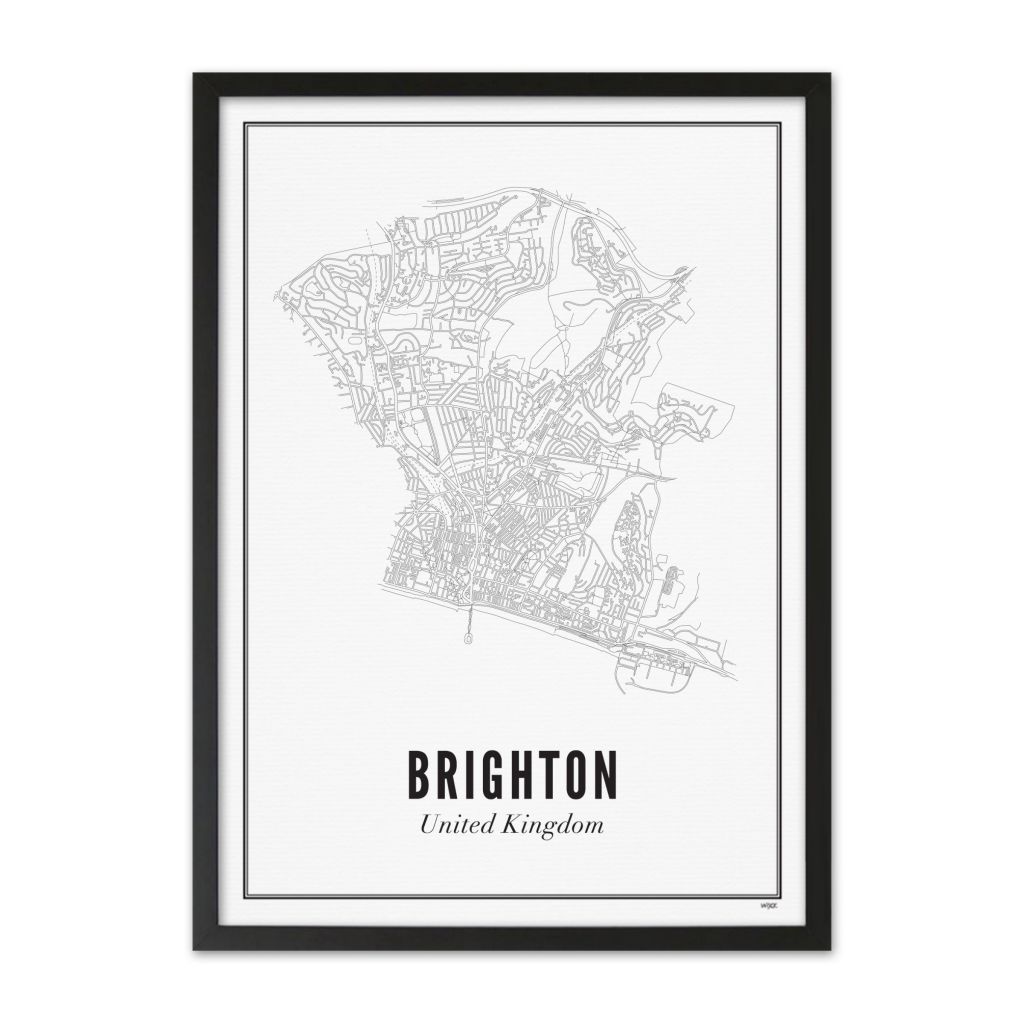 Poster van Brighton - Stad | WIJCK. 