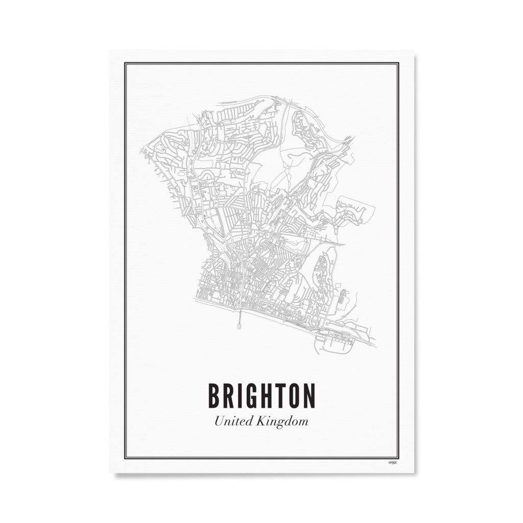 Poster van Brighton - Stad | WIJCK. 