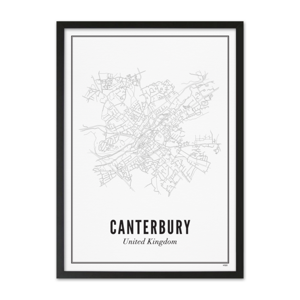 Poster van Canterbury - Stad | WIJCK. 