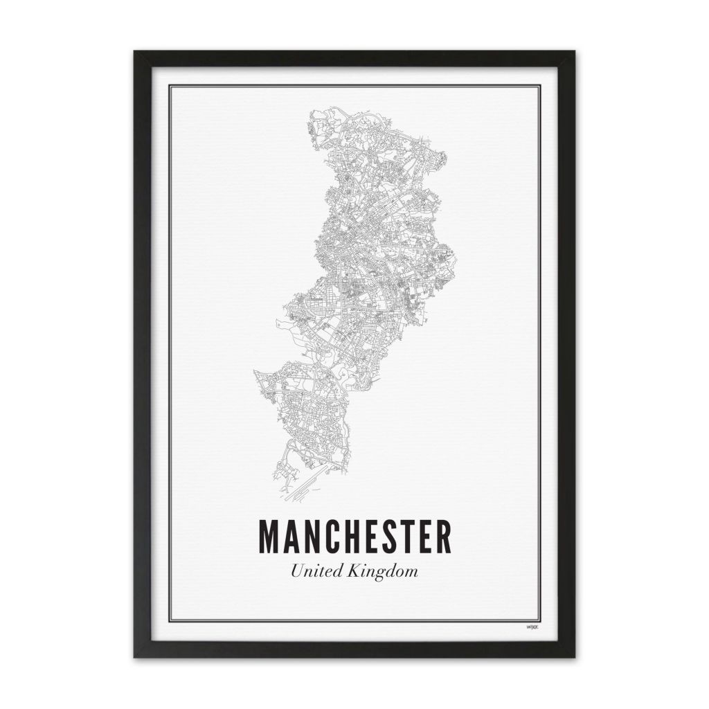Poster van Manchester - Stad | WIJCK. 