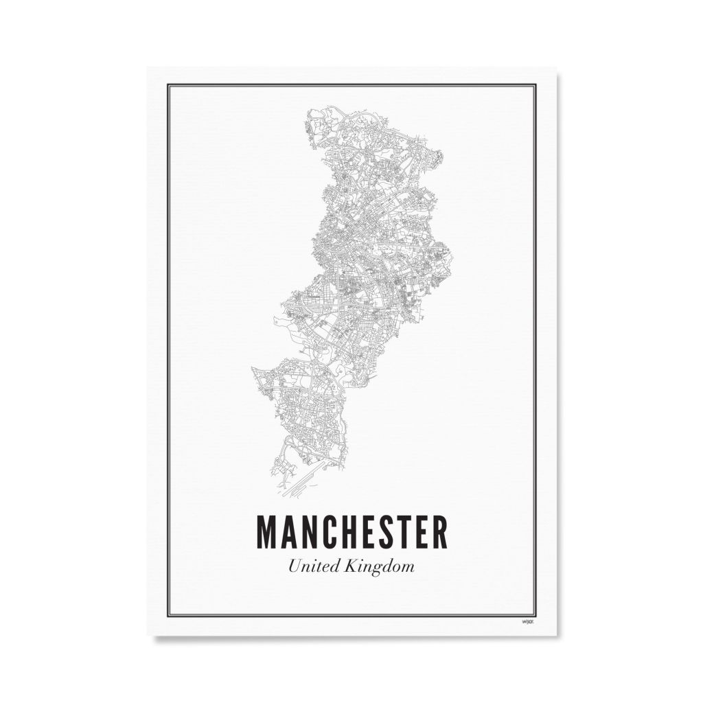 Poster van Manchester - Stad | WIJCK. 