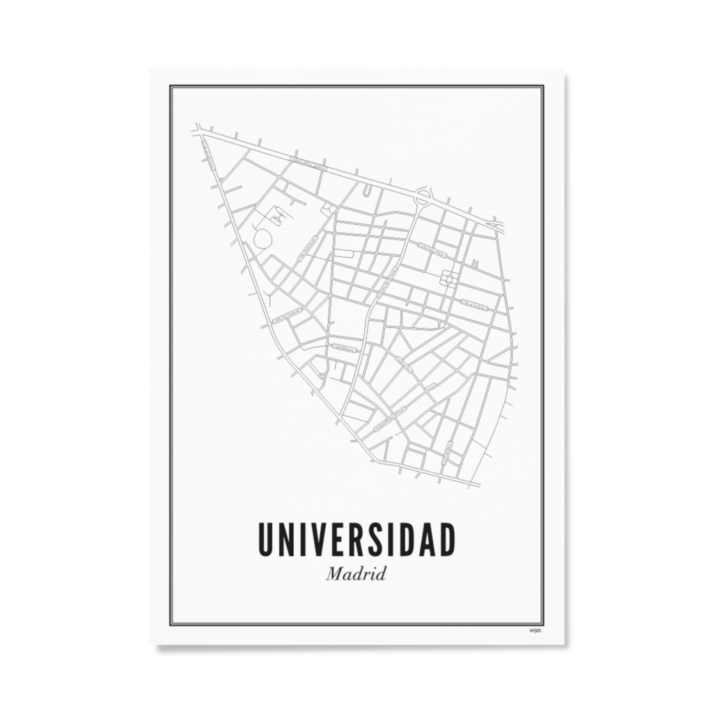 Poster van Madrid - Universidad | WIJCK. 