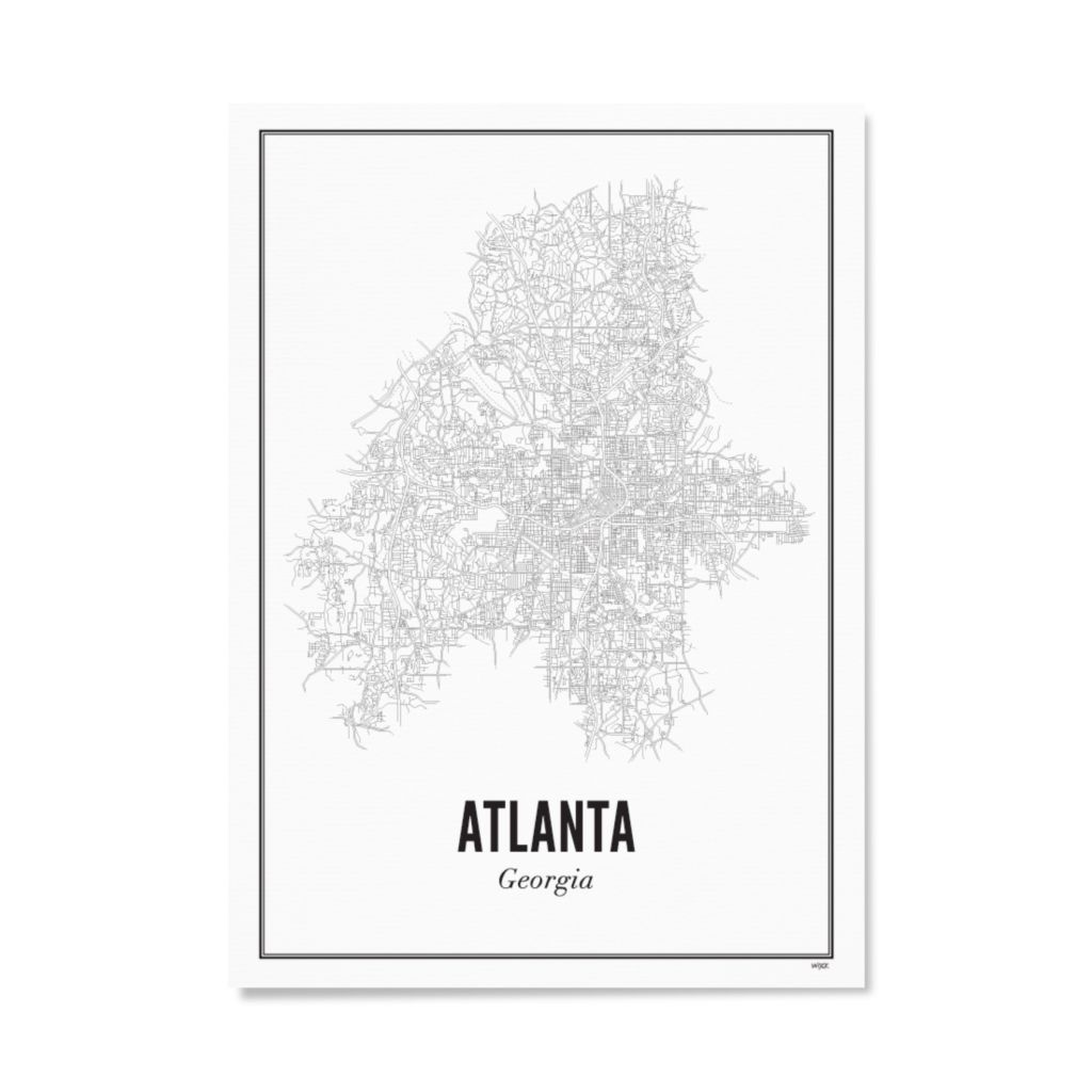 Poster of Atlanta - Stad | WIJCK.