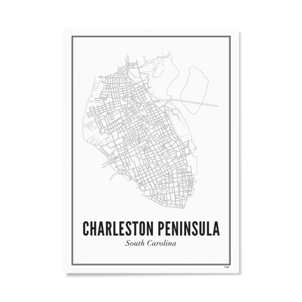 Poster von Charleston - Peninsula | WIJCK.