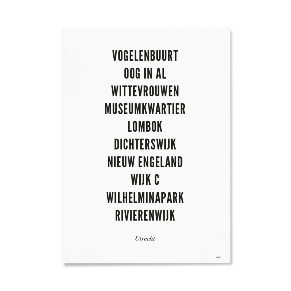 Poster van Utrecht - Stad | WIJCK. 