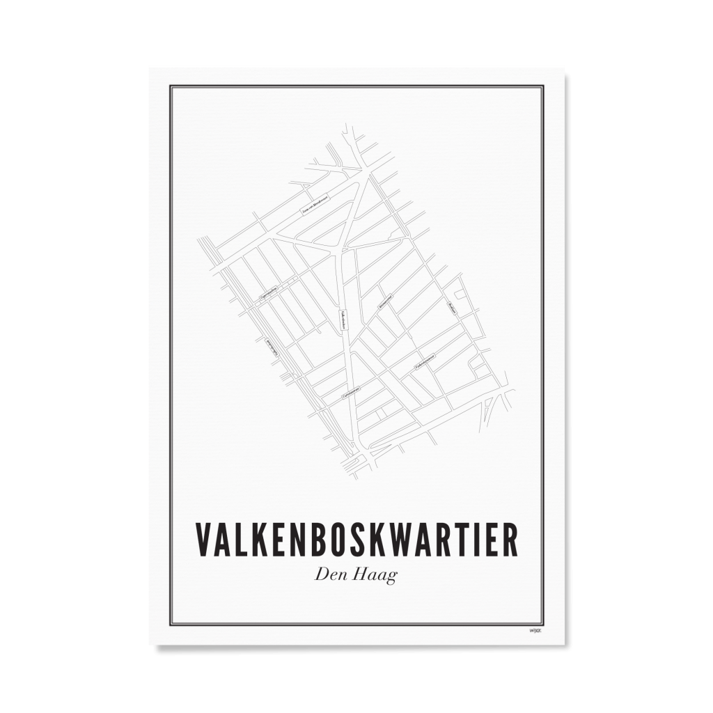 Poster von Den Haag - Valkenboskwartier | WIJCK.