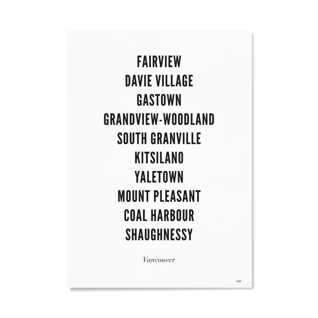 Affiches de Vancouver - Ville | WIJCK.