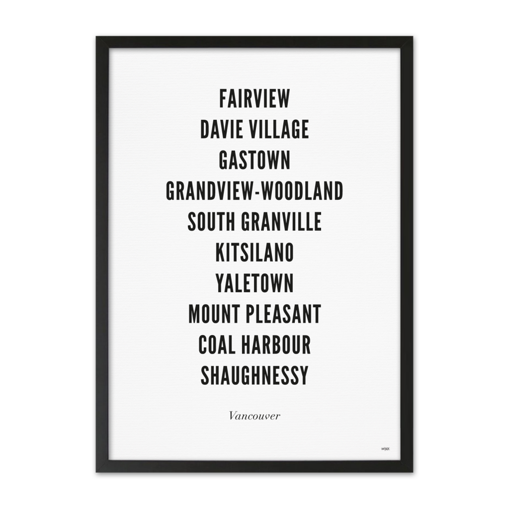 Affiches de Vancouver - Ville | WIJCK.