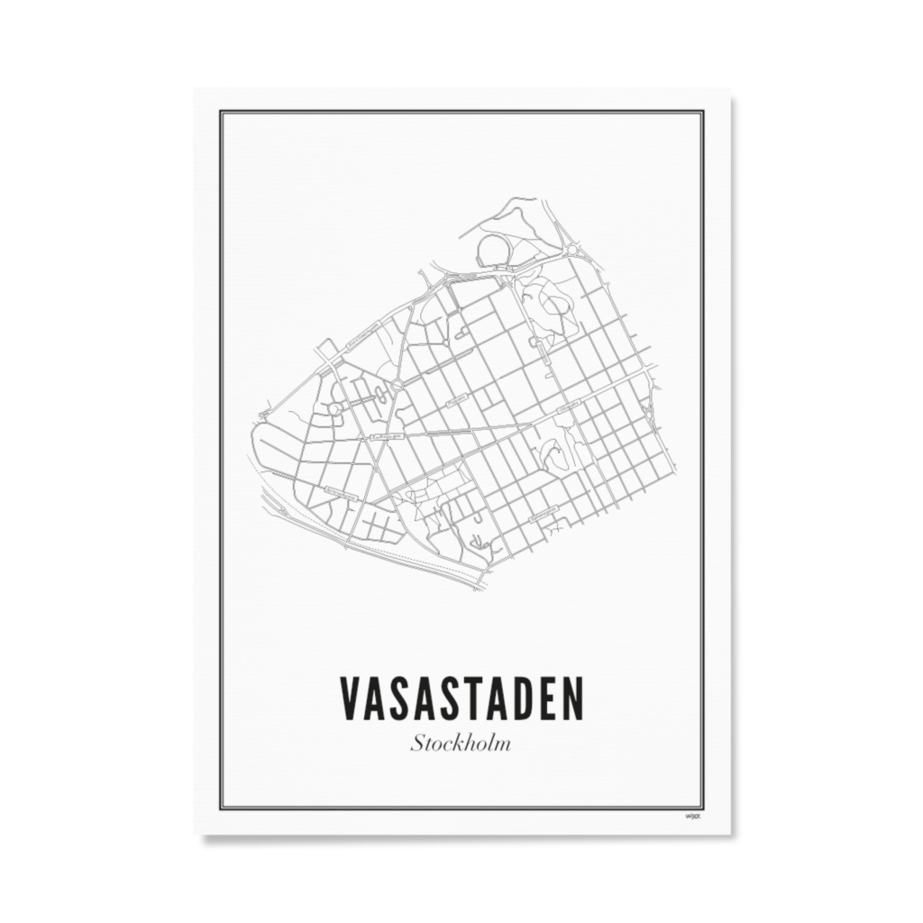 Poster of Stockholm - Vasastaden | WIJCK.
