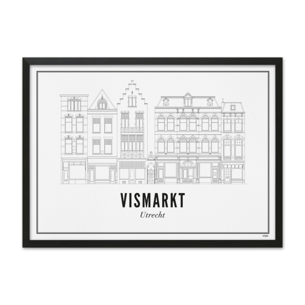 Poster of Utrecht - Vismarkt | WIJCK.