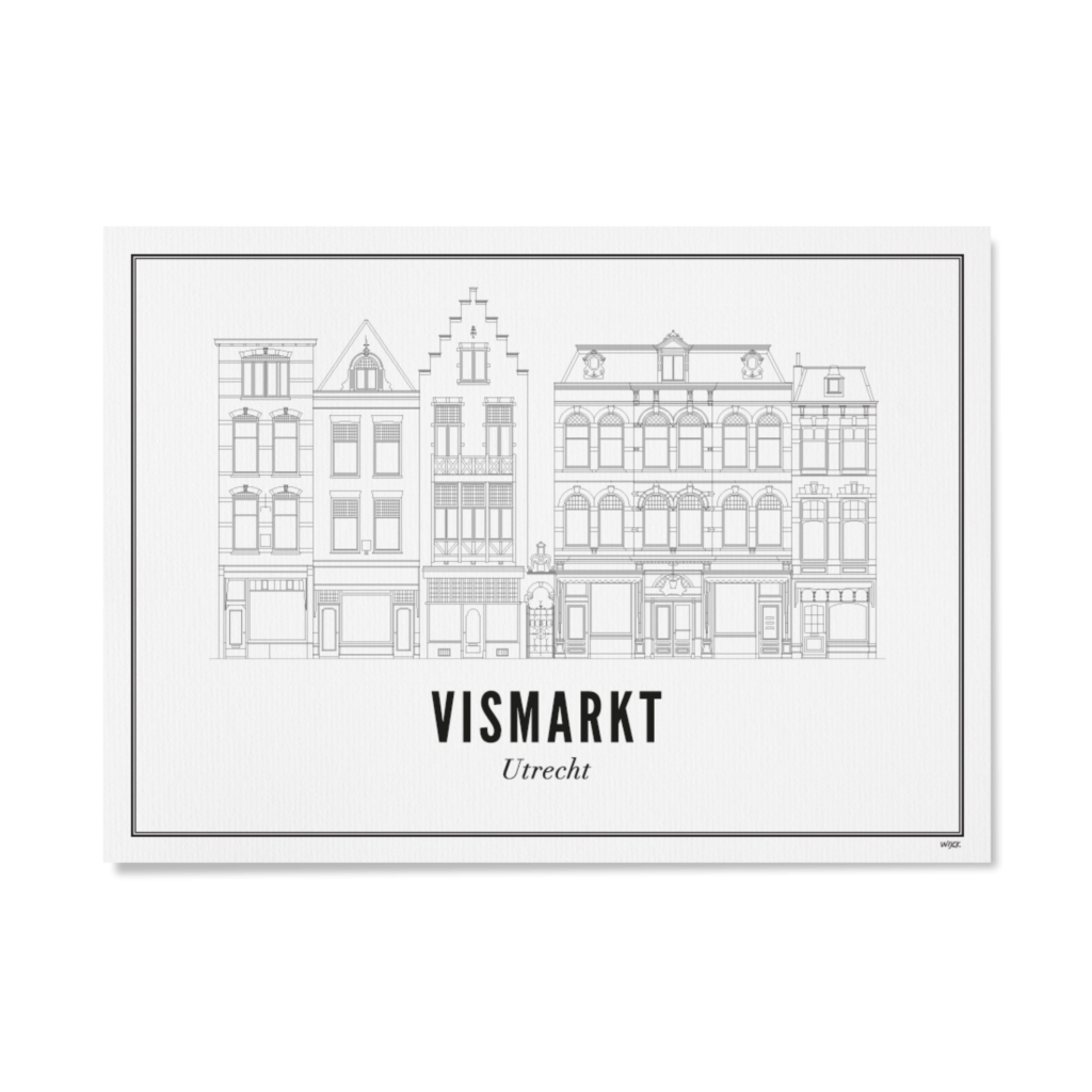 Poster of Utrecht - Vismarkt | WIJCK.
