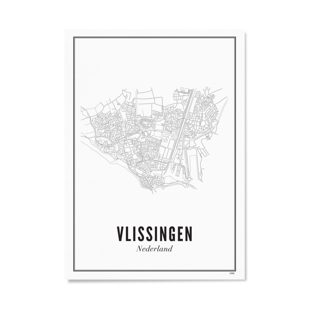 Poster von Vlissingen - Stadt | WIJCK.