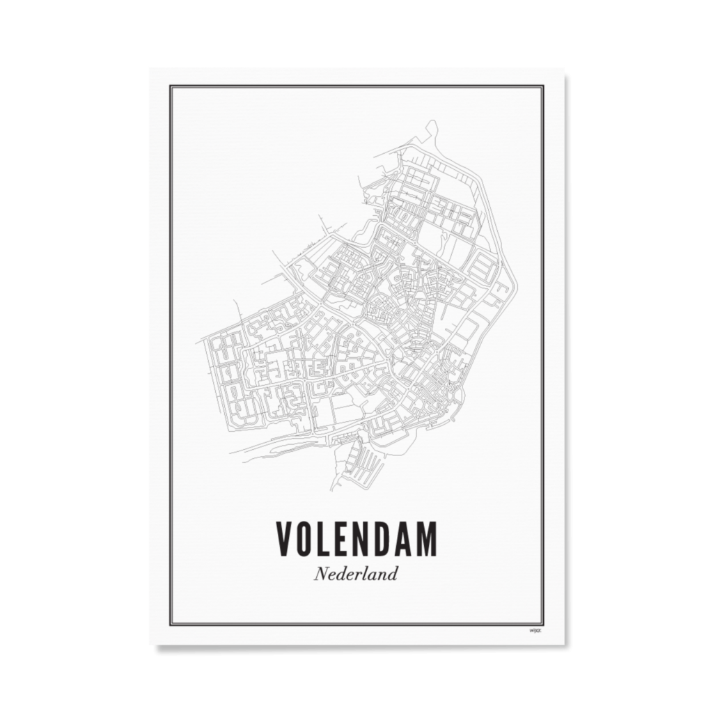 Poster von Volendam - Stadt | WIJCK.