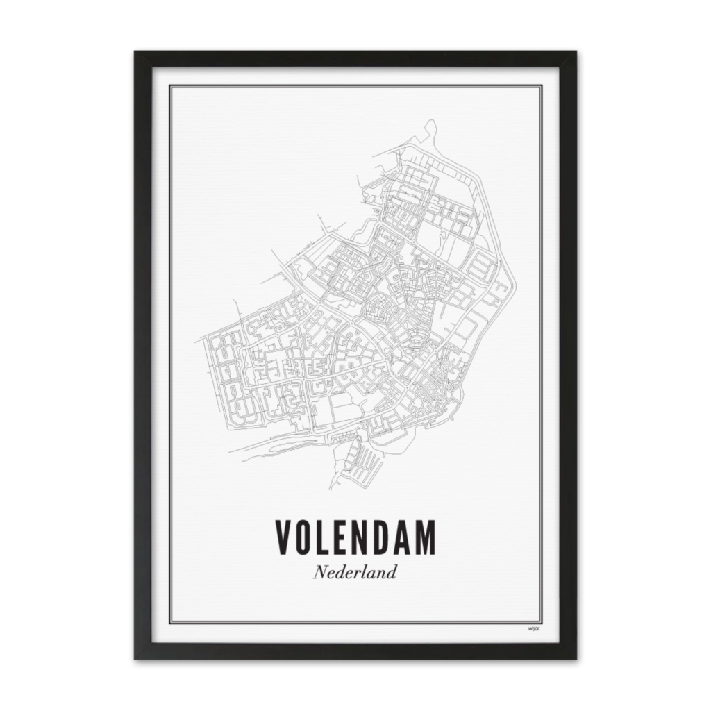 Poster von Volendam - Stadt | WIJCK.