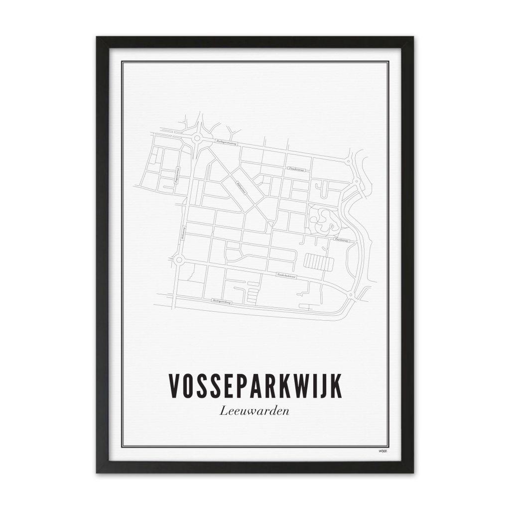 Poster von Leeuwarden - Vosseparkwijk | WIJCK.