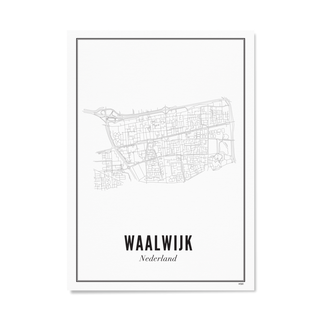 Poster von Waalwijk - Stad | WIJCK.