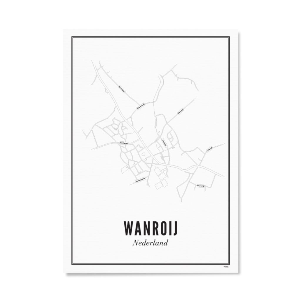 Poster van Wanroij - Stad | WIJCK. 