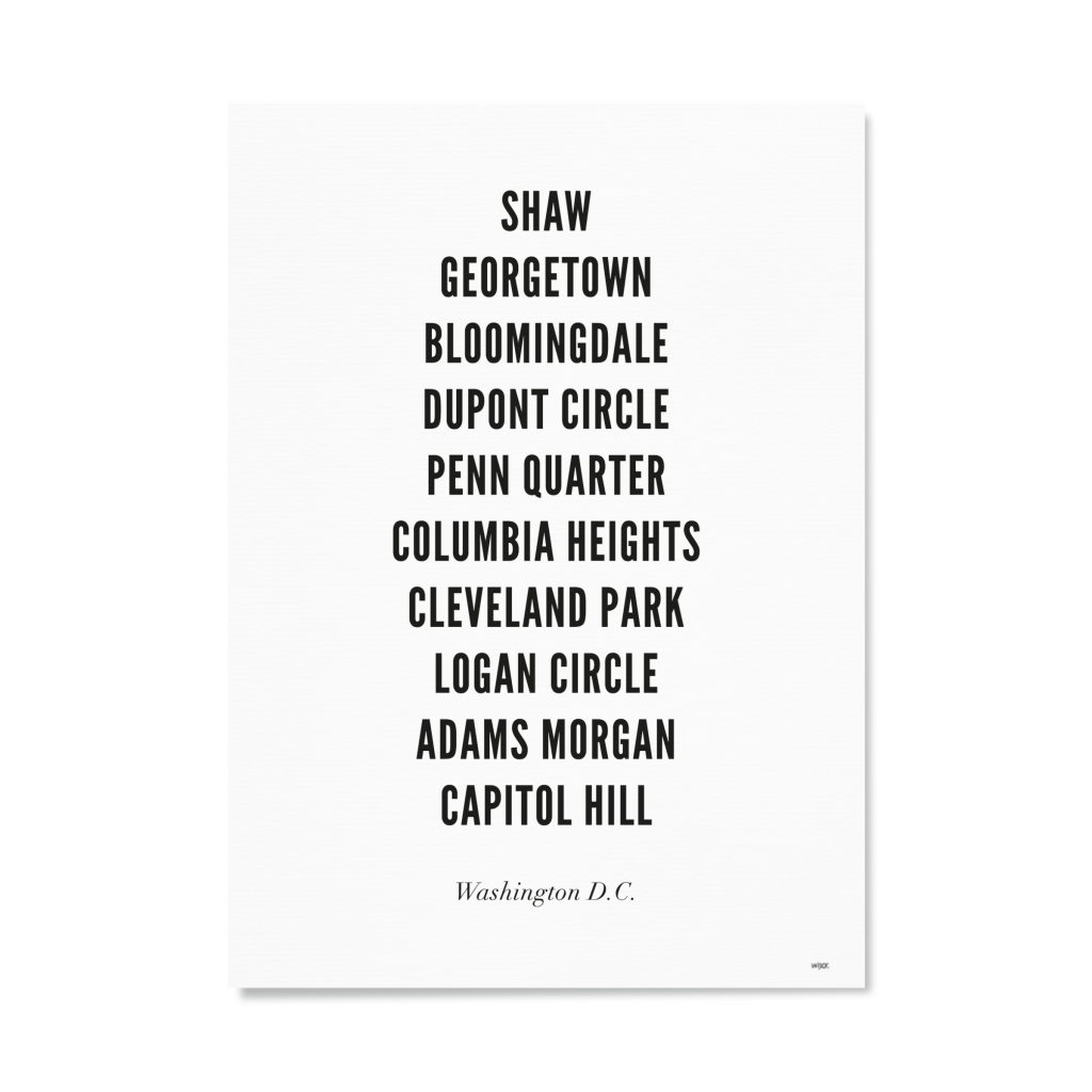 Poster van Washington D.C. - Stad | WIJCK. 