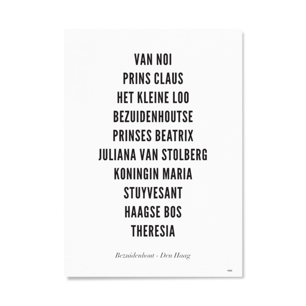 Affiches de La Haye - Bezuidenhout | WIJCK.