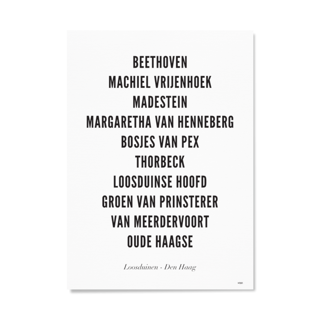 Affiches de La Haye - Loosduinen | WIJCK.