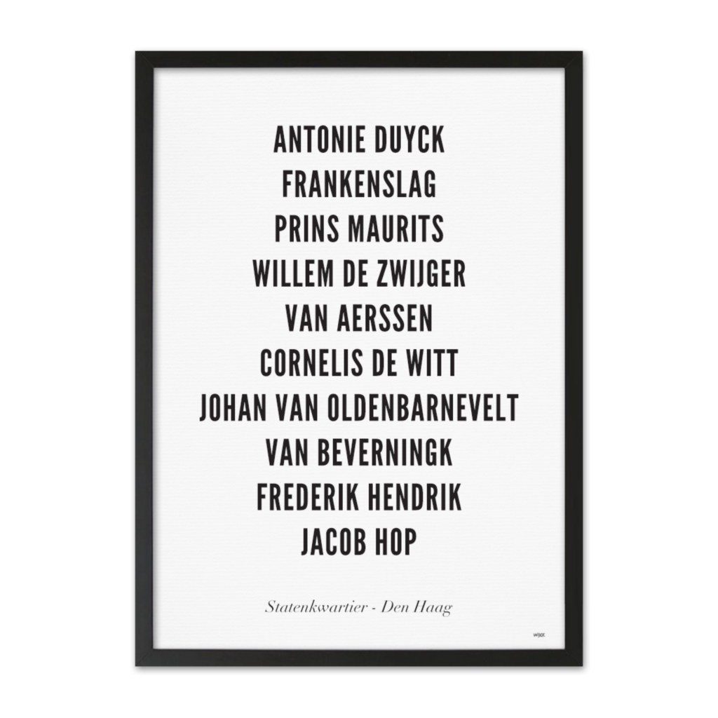 Affiches de La Haye - Statenkwartier | WIJCK.