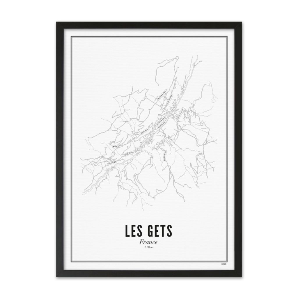 Poster von Les Gets - City | WIJCK.