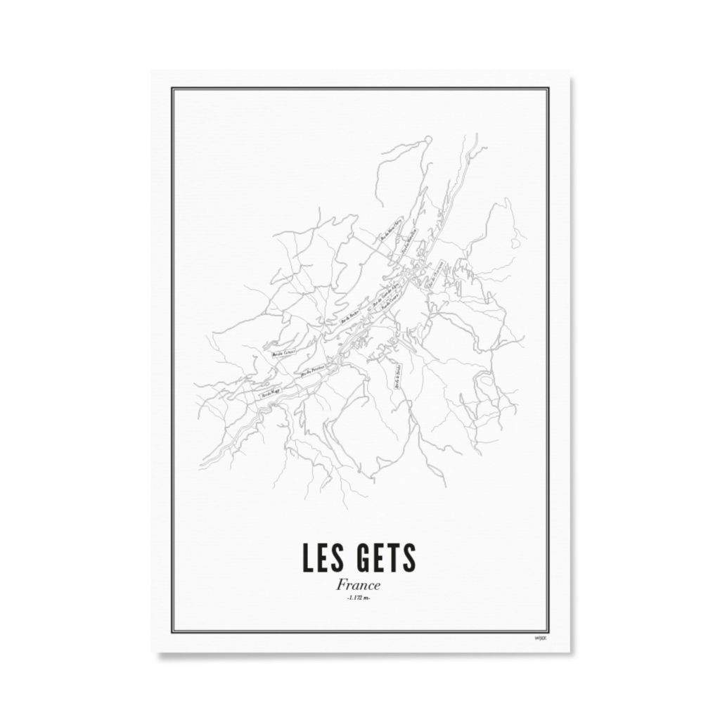 Poster von Les Gets - City | WIJCK.