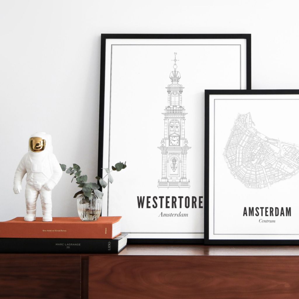 Poster von Amsterdam - Westertoren | WIJCK.