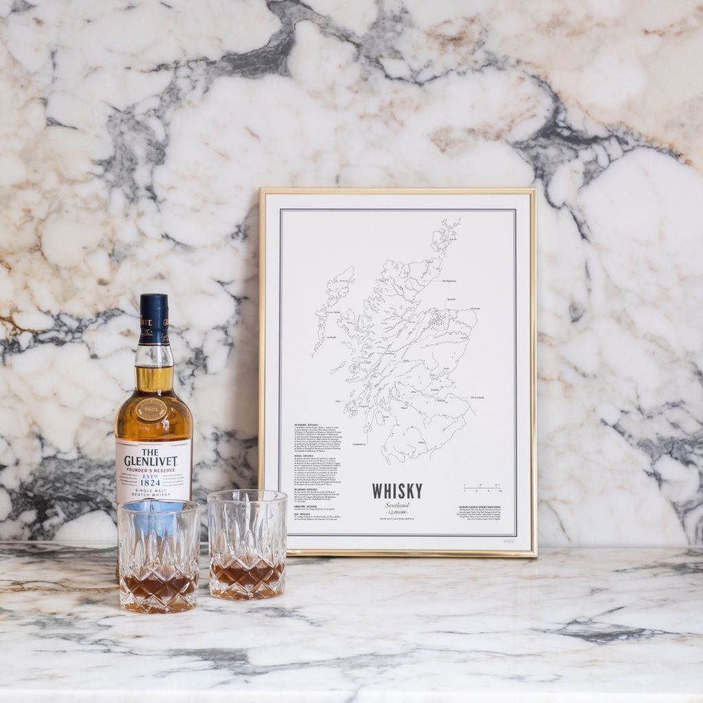Poster van Schotland - Whisky Regio's | WIJCK. 