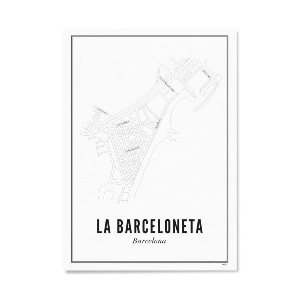 Poster van Barcelona - Barceloneta | WIJCK. 