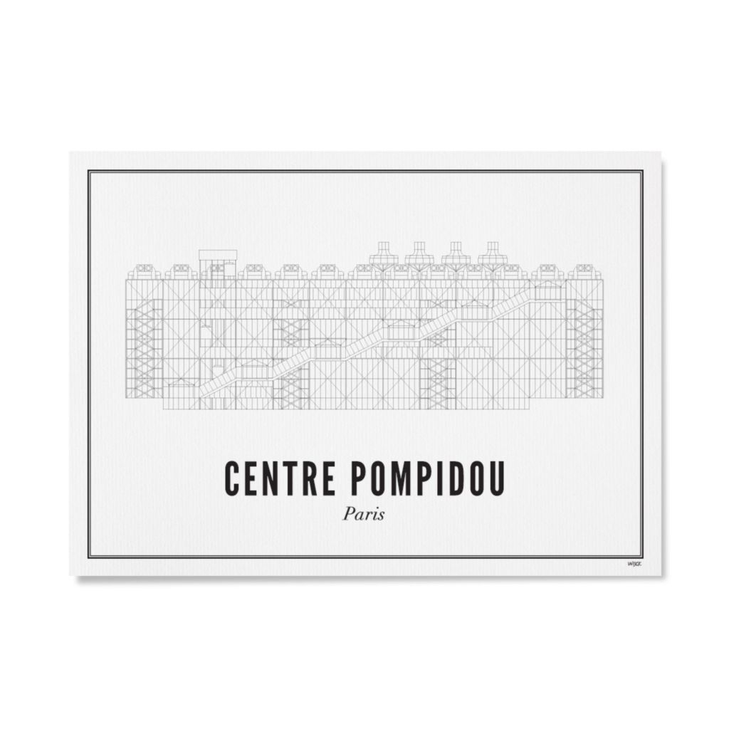 Affiches de Paris - Centre Pompidou | WIJCK.