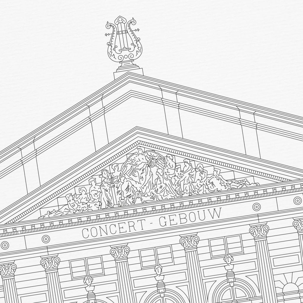 Poster van Amsterdam - Het Concertgebouw | WIJCK. 