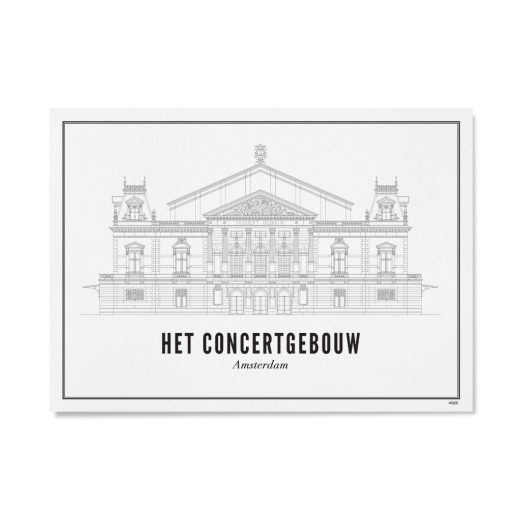 Poster van Amsterdam - Het Concertgebouw | WIJCK. 
