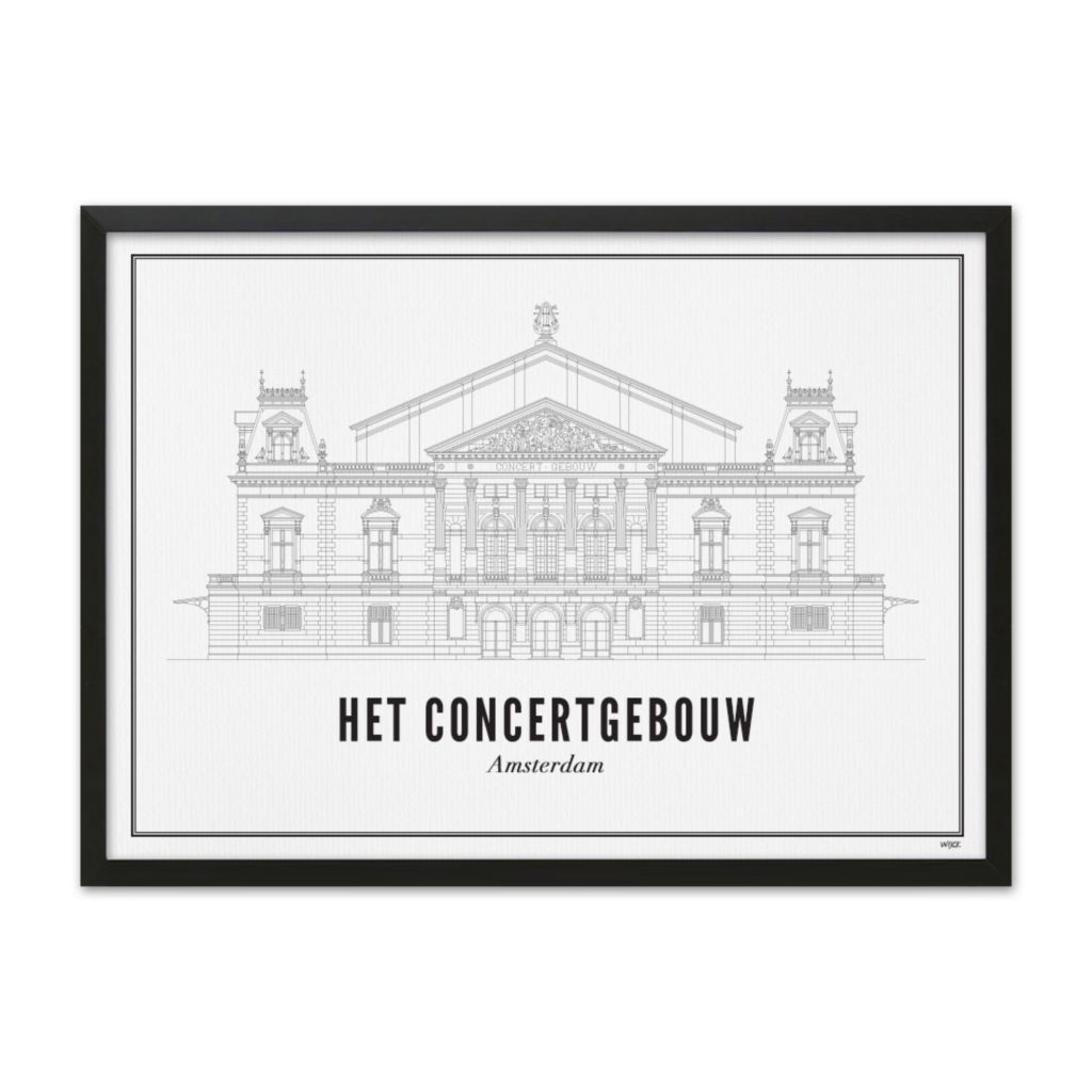 Poster van Amsterdam - Het Concertgebouw | WIJCK. 
