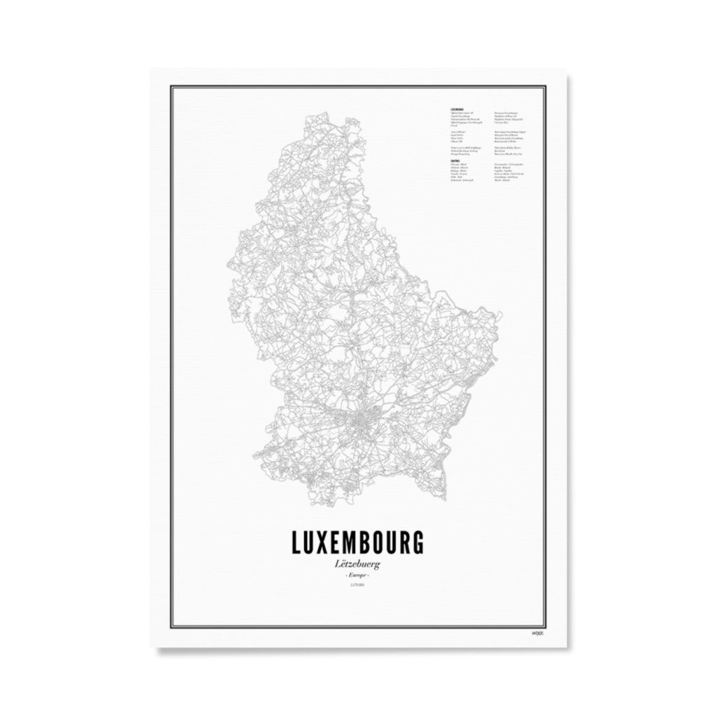 Poster van Luxemburg | WIJCK. 