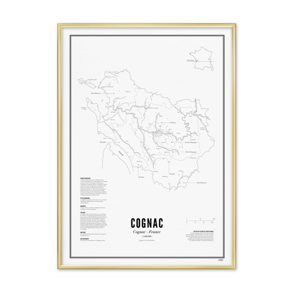 Poster of Cognac - Cognac Regions | WIJCK.