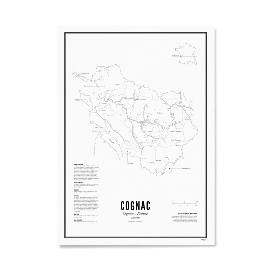 Poster of Cognac - Cognac Regions | WIJCK.