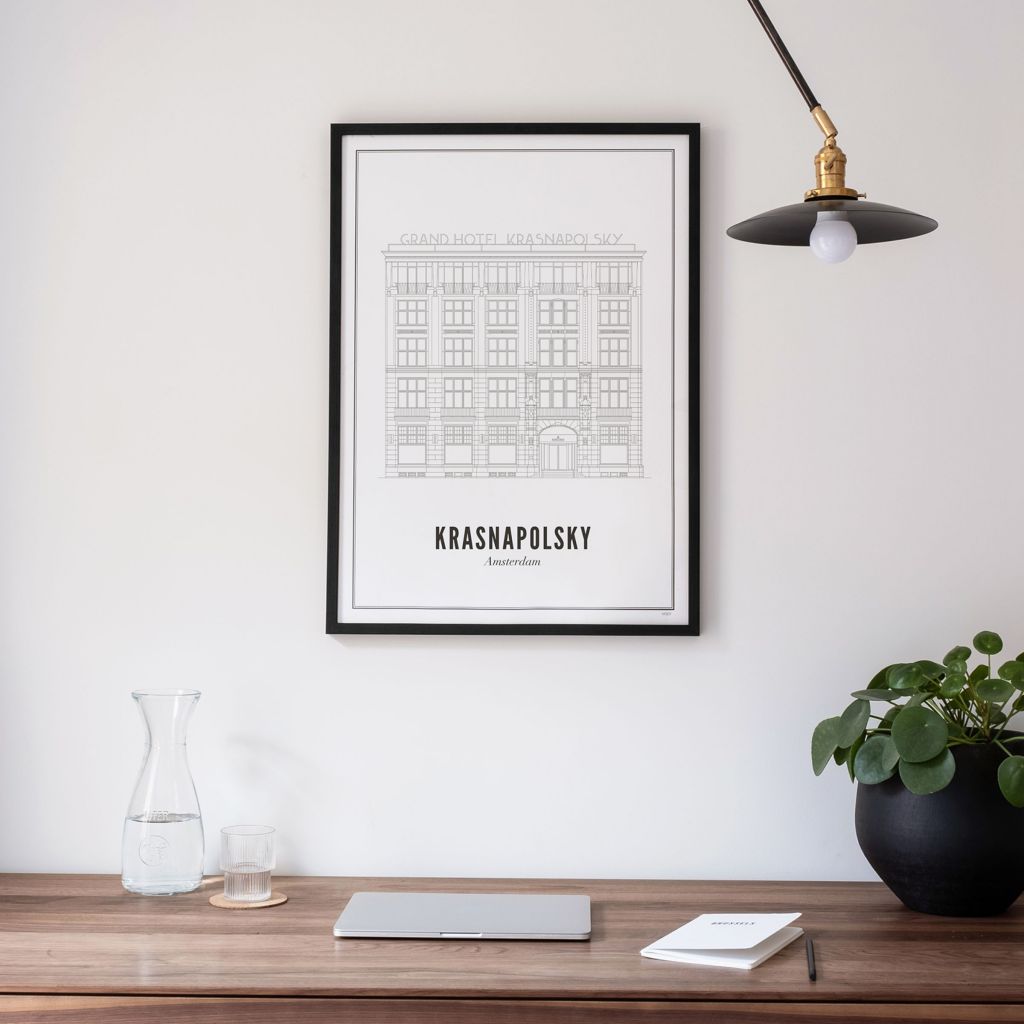 Poster of Amsterdam - Krasnapolsky | WIJCK.