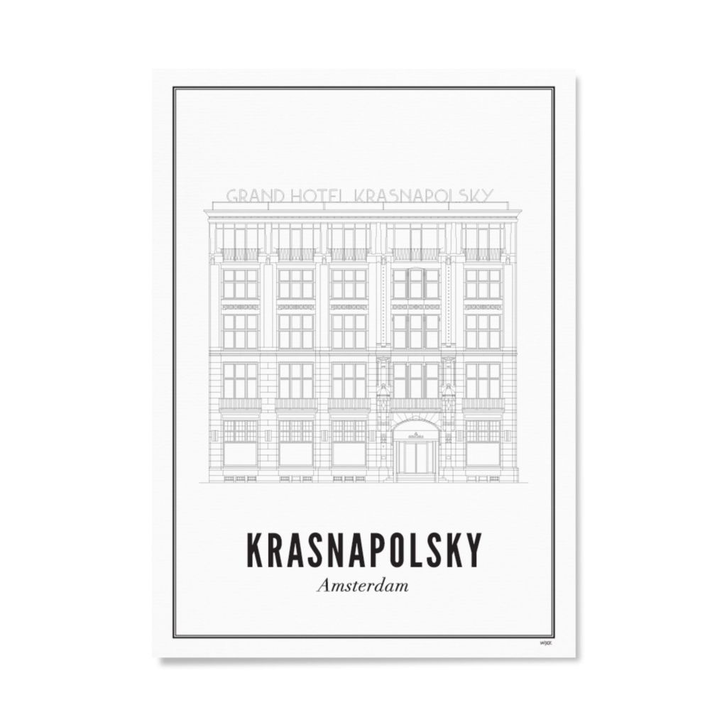 Poster of Amsterdam - Krasnapolsky | WIJCK.