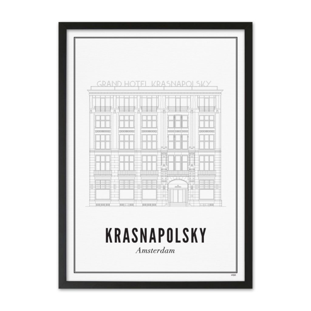 Poster of Amsterdam - Krasnapolsky | WIJCK.