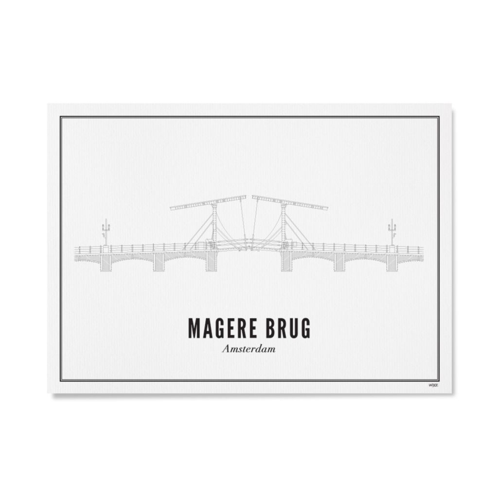Affiches de Amsterdam - Magere Brug | WIJCK.