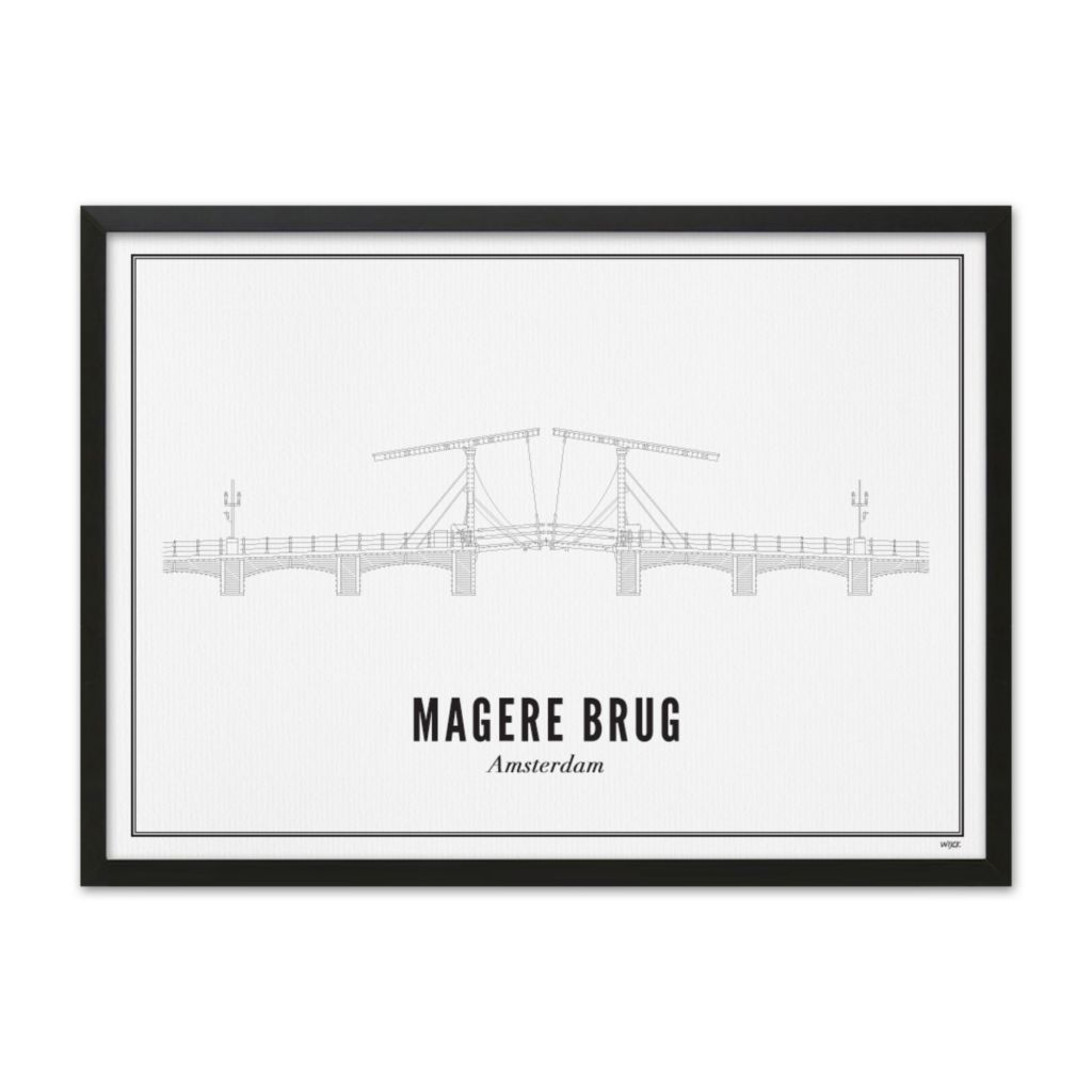 Affiches de Amsterdam - Magere Brug | WIJCK.