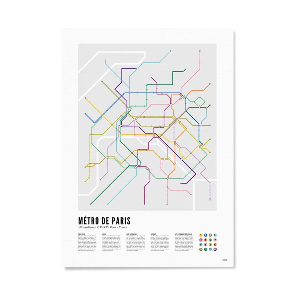 Poster of Paris - Metro | WIJCK.
