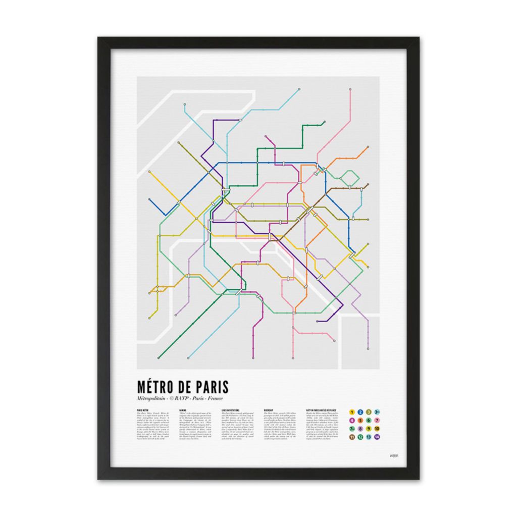 Poster van Paris - Metro | WIJCK.
